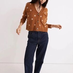 MADEWELL Cardigan with embroidered flowers